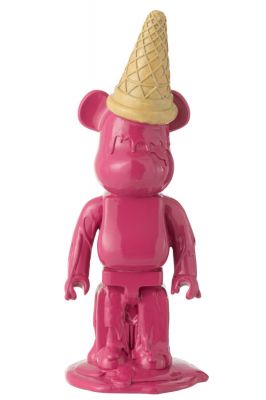 Figura dekoracyjna Ice Cream Bear pink