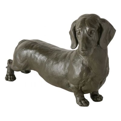 Figura dekoracyjna Jamnik Wuffy czarny - Boltze