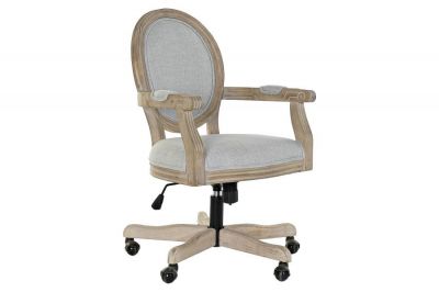 Fotel biurowy krzesło Louis natur szare