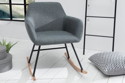 Fotel bujany Baltic szary - Invicta Interior