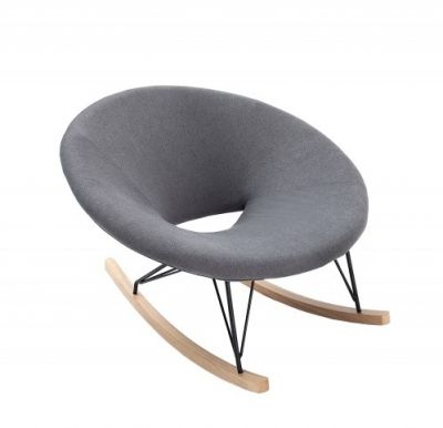 Fotel bujany Floating szary  - Invicta Interior