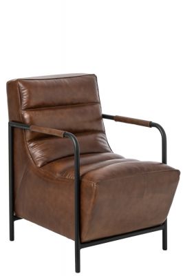 Fotel Canyon Leather brązowy