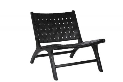 Fotel Classic Design skórzany czarny