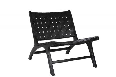 Fotel Classic Design skórzany czarny - Item International