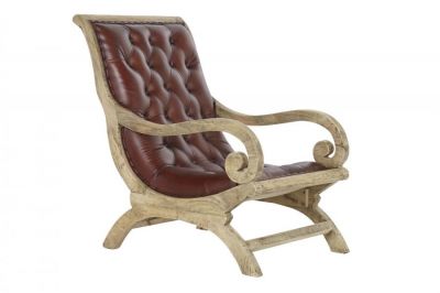 Fotel drewniany antyczny Chairman