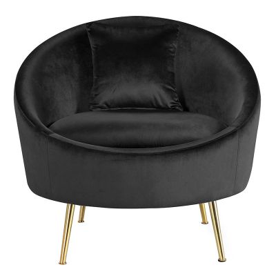 Fotel Mouth czarny - Inart