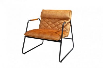 Fotel Mustang Lounger aksamitny musztardowy