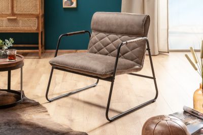 Fotel Mustang Lounger antik taupe  - Invicta Interior