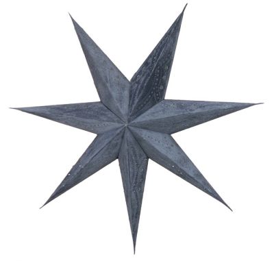 Gwiazda dekoracyjna velvet szara