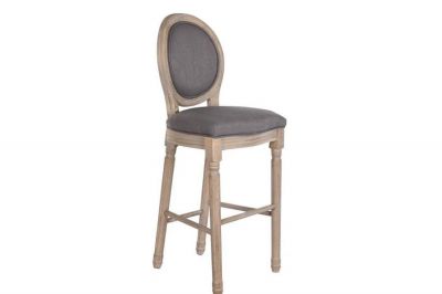 Hoker krzesło barowe Louis Blanche dark grey 