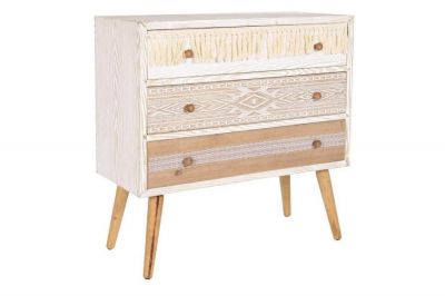 Komoda boho Cepelia z frędzlami 3 szuflady  - Item International