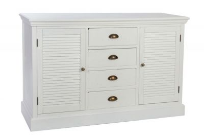 Komoda Country biała 126 cm - Item International