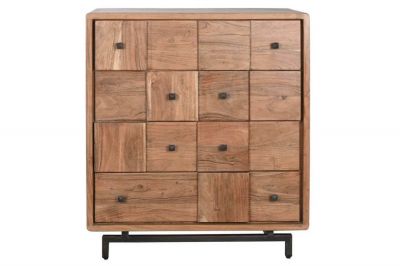 Komoda drewniana 87 cm Geometric 3D  - Item International