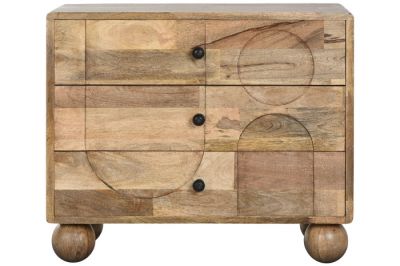 Komoda drewniana Bubble z szufladami na nogach kulach - Item International