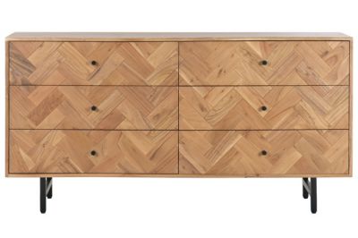Komoda drewniana Chevron 6 szuflad - Item International
