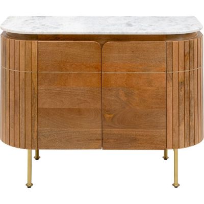 Komoda drewniana Grace z marmurowym blatem 100x78 cm - Kare Design
