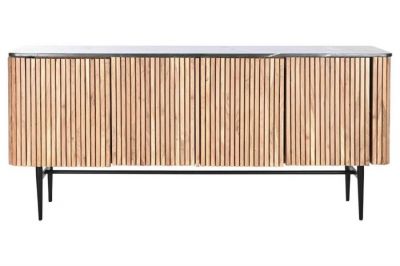 Komoda drewniana Marble z lamelami i marmurem 170 cm - Item International