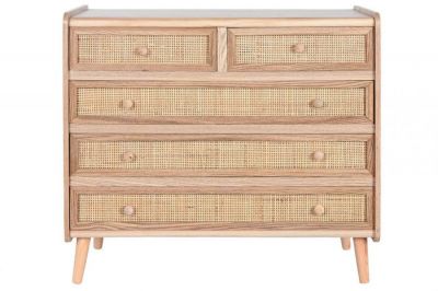 Komoda drewniana Rattan collection 80 cm - Item International