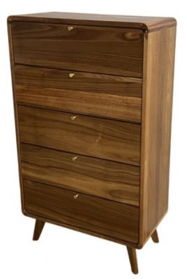Komoda drewniana retro Denver 5 szuflad - Item International