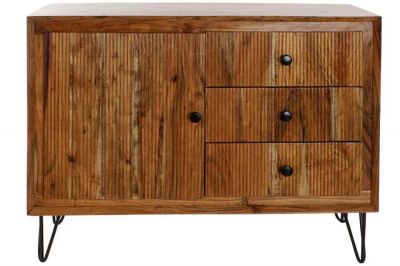 Komoda drewniana Retro look drewno akacjowe 100 cm - Item International