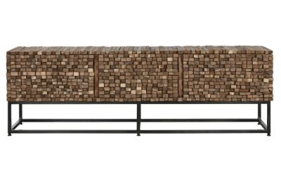 Komoda drewniana RTV Fashionable Mosaic 3D  - Item International