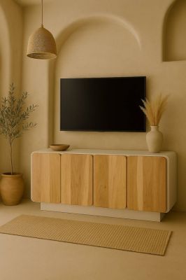 Komoda drewniana RTV Flow Wood 140 cm - Item International