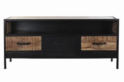 Komoda drewniana RTV pod TV Nero Loft - Item International
