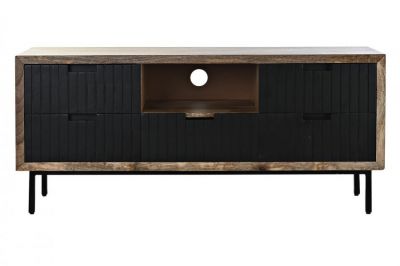 Komoda drewniana RTV pod TV Nero mango - Item International