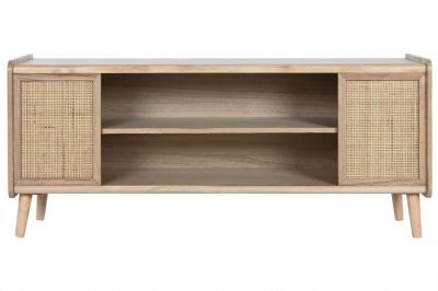Komoda drewniana RTV Rattan collection - Item International