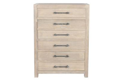 Komoda drewniana Willow z 6 szufladami 