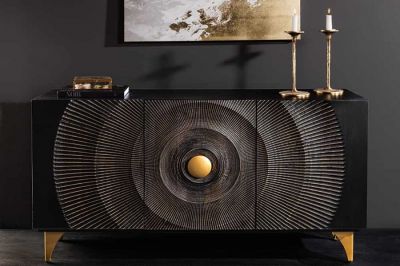 Komoda Golden Sunset drewniana mango 140 cm - Invicta Interior