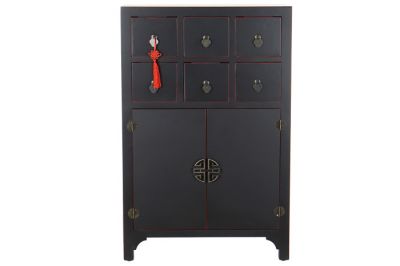 Komoda orientalna Spirit czarna 100 cm - Item International