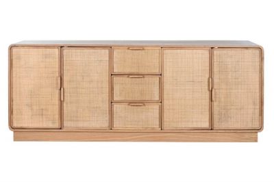 Komoda rattanowa Modern Lounge z drewna dębowego 180 cm - Item International