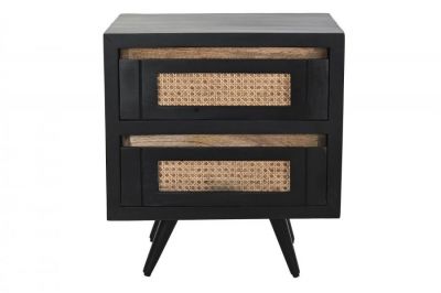 Komoda rattanowa szafka nocna Modern drewno mango - Item International