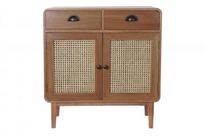 Komoda Retro brązowa z plecionką wiedeńską - Item International