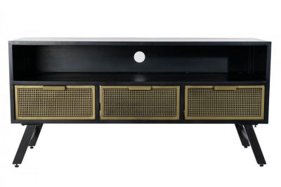 Komoda RTV pod TV retro vintage złota  - Item International