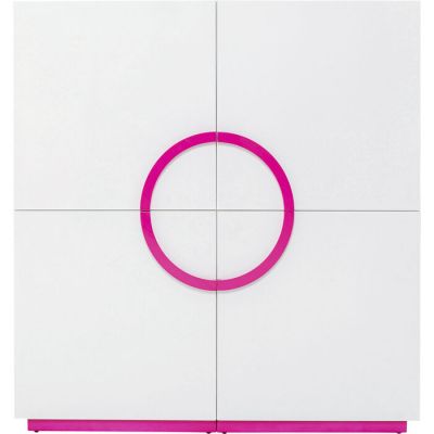 Komoda Tresor white pink Karim Rashid x KARE Design - Kare Design