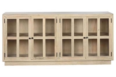 Komoda witryna drewniana Cristal z drewna mango 170 cm - Item International