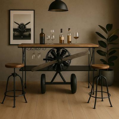 Konsola barek na wino Samolot śmigłowy dwupłat - Item International