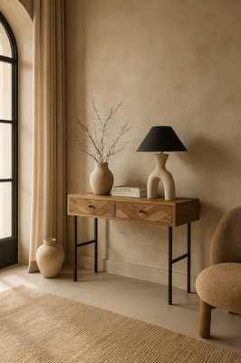 Konsola drewniana Chevron