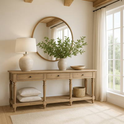 Konsola drewniana Farmhouse Lodge 200 cm