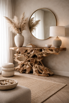 Konsola drewniana Korzeń drzewa 120 cm 