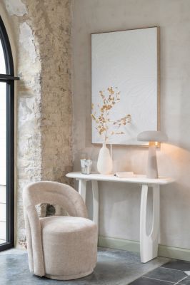 Konsola Valencia beżowa japandi