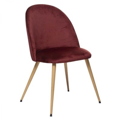 Krzesło Ava aksamitne czerwone - Atmosphera