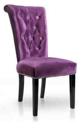 Krzesło Barocco Samt lila