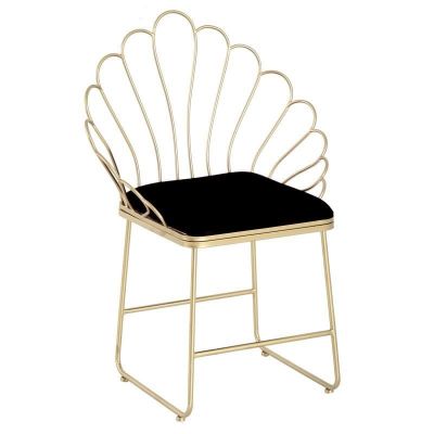 Krzesło Bloom Elegant złote czarne