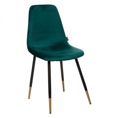Krzesło Chaise aksamitne zielone - Atmosphera