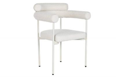 Krzesło Designer chair boucle round - Light & Living