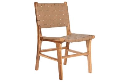 Krzesło drewniane Beaumont ze skóry - Item International