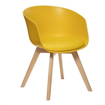 Krzesło kubełkowe żółte - Atmosphera